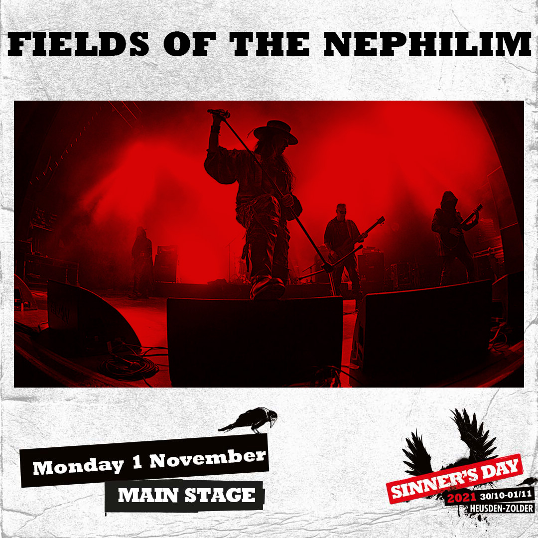 sinners_day's tweet photo. 🔥 𝗦𝗶𝗻𝗻𝗲𝗿𝘀 𝗶𝗻 𝘁𝗵𝗲 𝗽𝗶𝗰𝘁𝘂𝗿𝗲 🔥

𝗠𝗮𝗶𝗻 𝘀𝘁𝗮𝗴𝗲: FIELDS OF THE NEPHILIM
23:30-00:40
𝗕𝗲𝗹𝗴𝗶𝗮𝗻 𝘀𝘁𝗮𝗴𝗲: GROUND NERO
20:05-20:35

Tickets &amp; info: https://t.co/TykTYImFAz 
🦇

#sinnersday #SD2021 #sinners #artists #mainstage #belgianstage #heusdenzolder https://t.co/Jhvl4RWab3