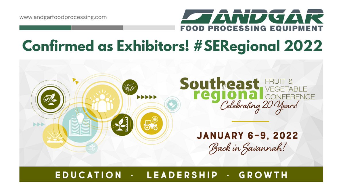 AndgarFood's tweet photo. We are officially exhibitors! Let us know if we will see you there #SERegional2022 https://t.co/JDHCwODkkA