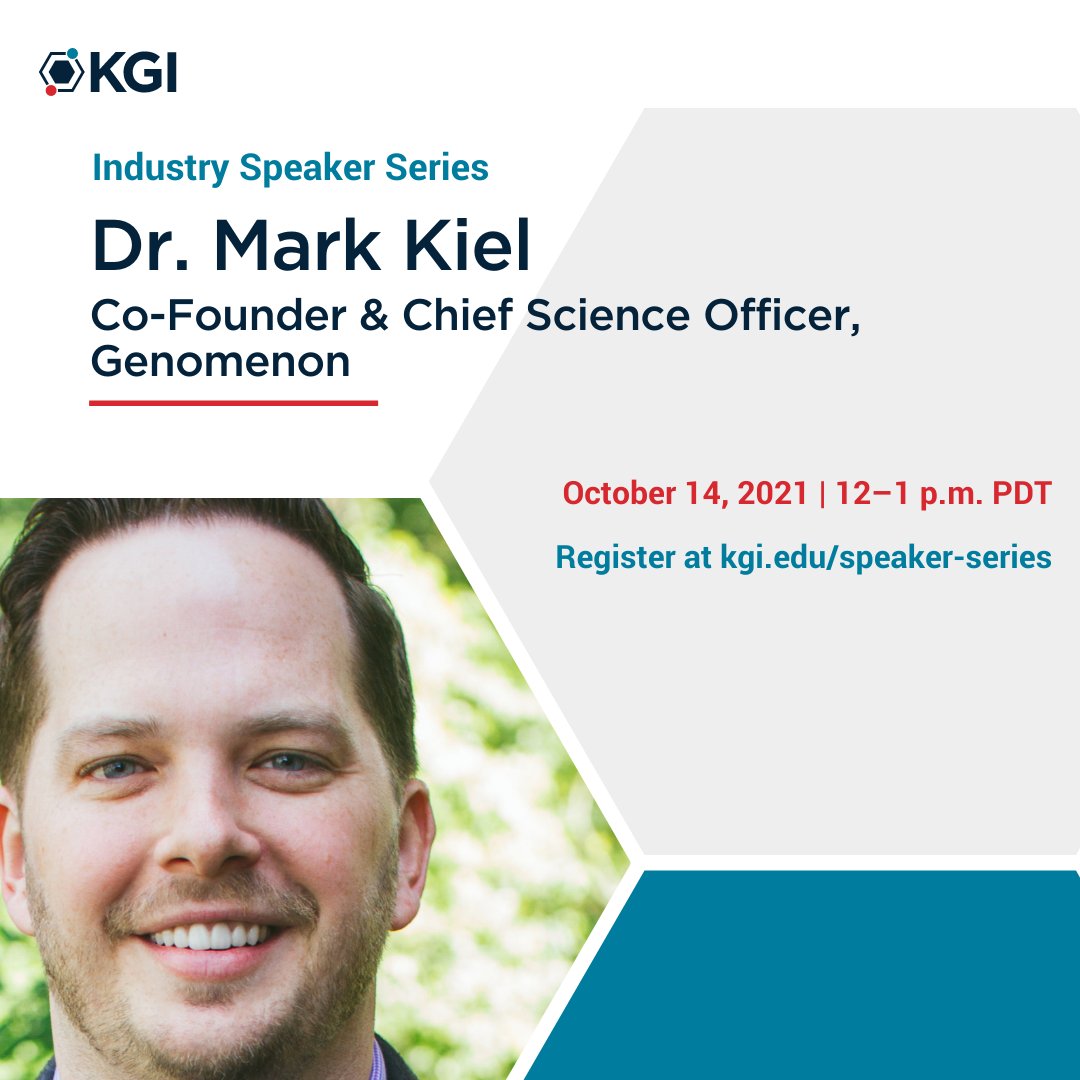 KeckGrad's tweet photo. Join us tomorrow for a virtual Industry Talk with Dr. Mark Kiel, Co-Founder and Chief Scientific Officer at Genomenon. 

https://t.co/JISbS5p6HO

#KGI #IndustryTalk #Biology https://t.co/liFG1K43MK