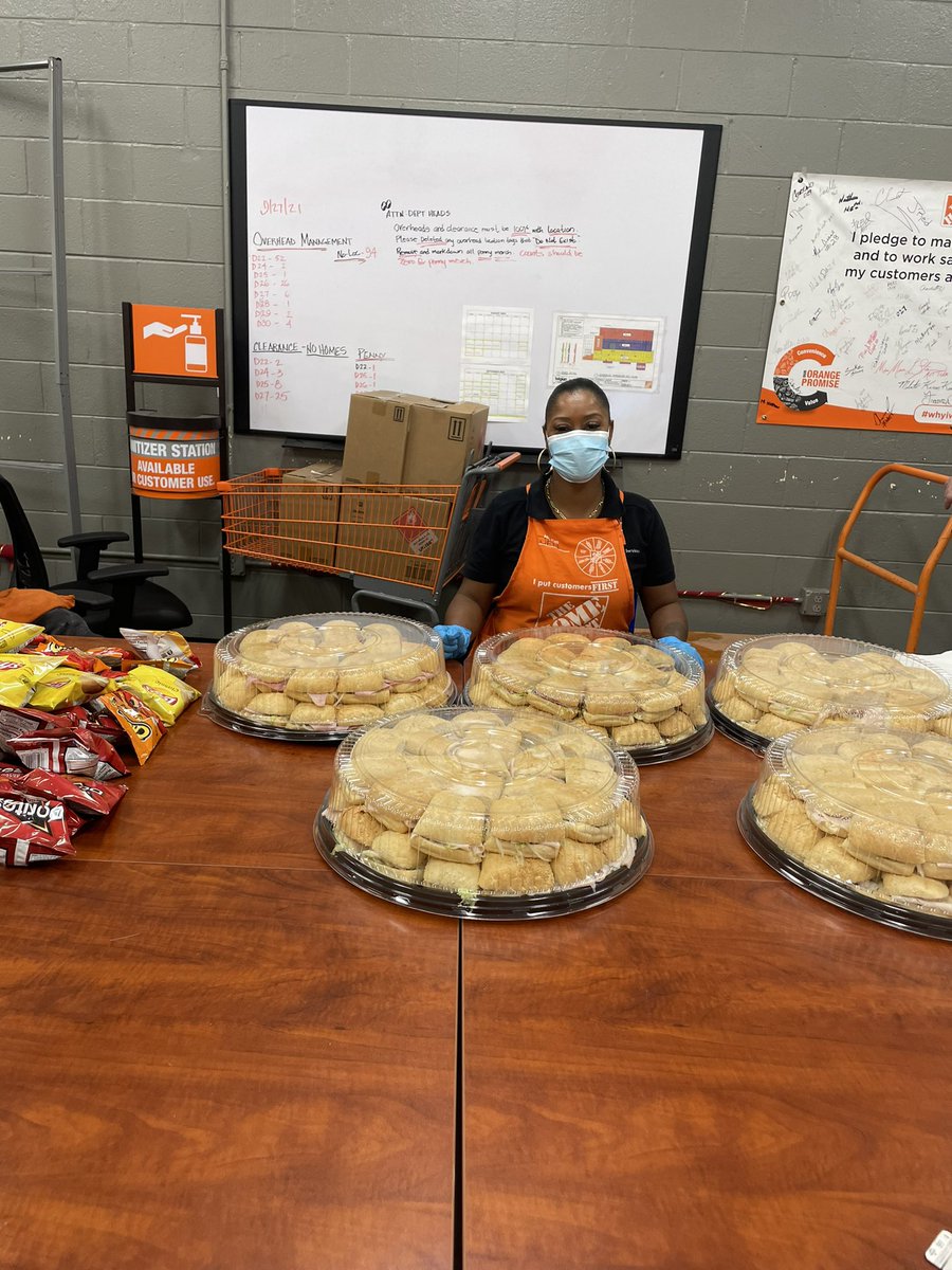 CAM Celebration With Lunch for All Our cashiers! Thank you for all you do🎉 @THDIzzyAvila