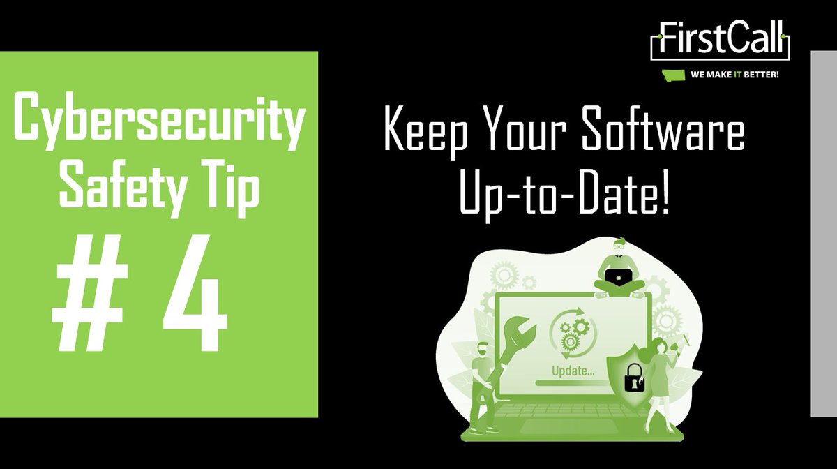 Now, I know the pop-ups announcing that your software needs to be updated can be frustrating, and sometimes inconvenient, but PLEASE, don't forget to update regularly to ensure you are running the most up-to-date software with patching and securities in place!