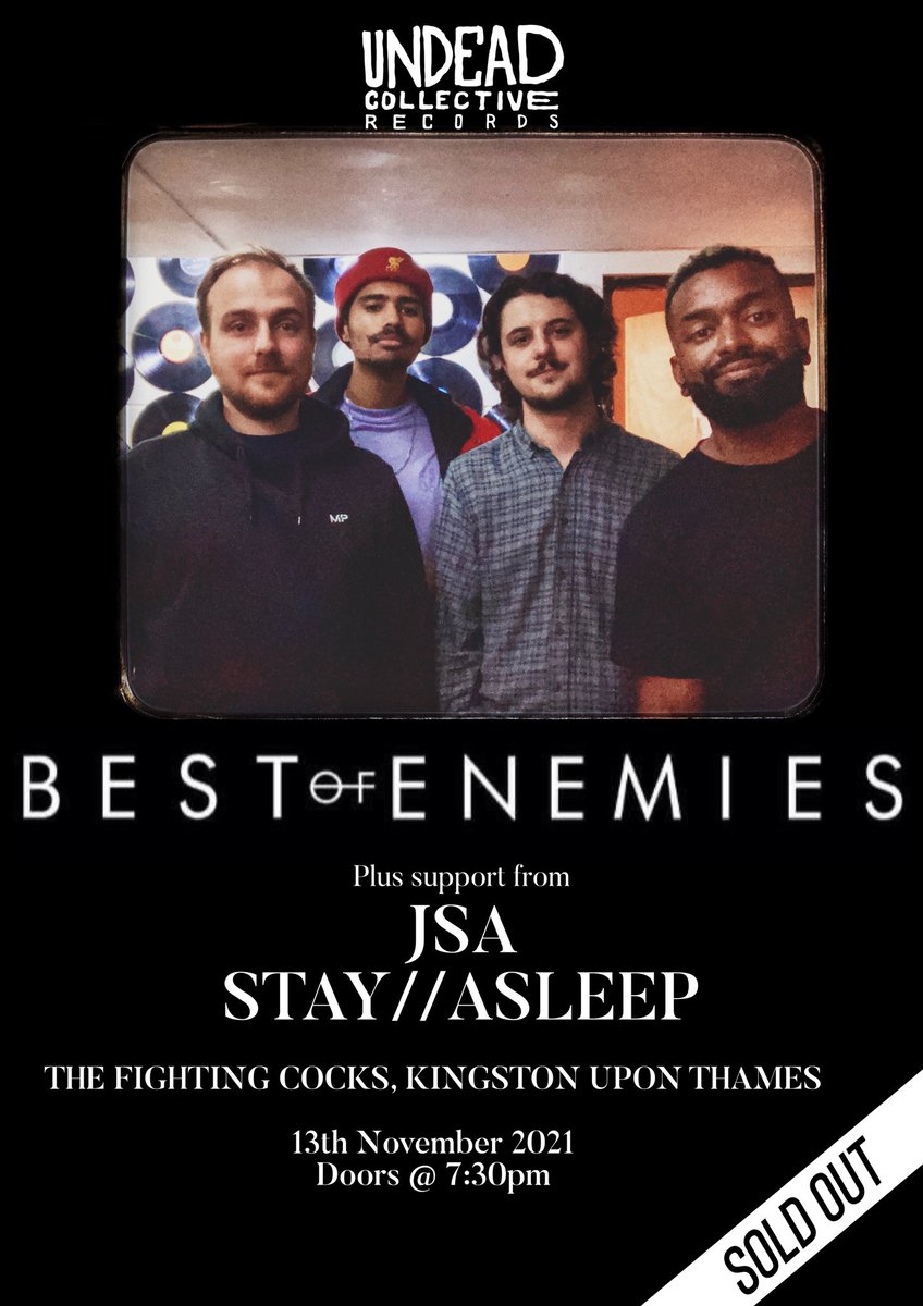 Happy to announce the supports for our final show (just 1 month away!) <a href="/JSABANDUK/">JSA</a> &amp; <a href="/stayasleepuk/">Stay//Asleep</a>!

We’re completely sold out now - can’t wait to see your faces one more time. X