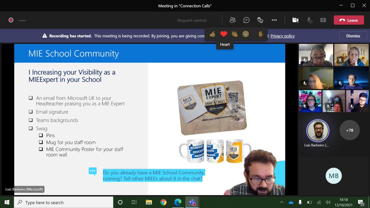 MrBannister1's tweet photo. Yet another informative and insightful monthly MIEE Connection Call, highlighting the community and the great MIE Trainers and Fellows. Finally great updates shared regarding Whiteboard.👍😊 #TeamMIEEWales #MIEExpert @MSEducationUK https://t.co/WslJs5bV11
