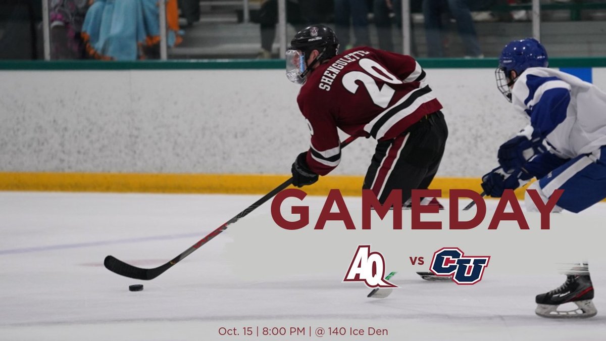GAME DAY!!!

The Saints are opening up the series against Cleary on the road at 140 Ice Den! The game is set to begin at 8:00 PM. 

Aquinas split their series with GVSU two weeks ago. They will be looking to continue that momentum against the 1-3 Cleary Cougars. 

#SaintsMarchOn