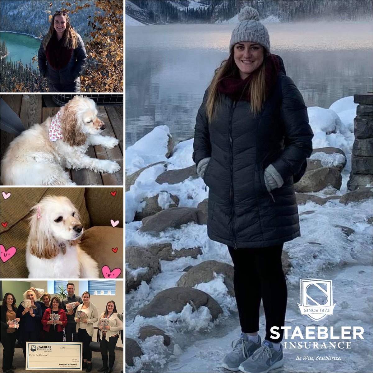 StaeblerInsures's tweet photo. A shout out to Chelsea Burley whoβs (officially) been with Staebler for 10 years! Her cheerful spirit and helpfulness brightens all of our days, and the 10 years have flown by. Congrats Chelsea! ππ
#StaeblerCelebrates #WeTheExperts #BeWise #EmployeeAppreciation https://t.co/jc6hlKREpL