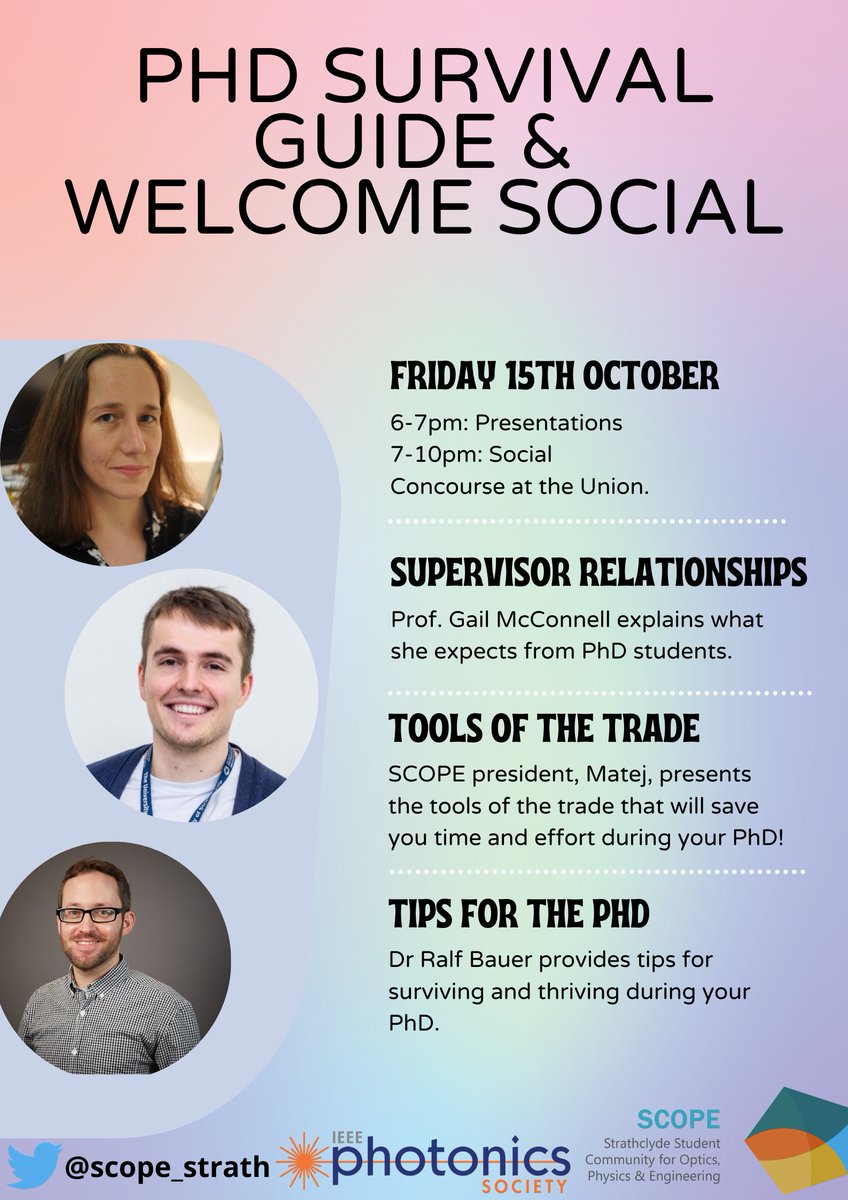 Our parent group, the Strathclyde IEEE Student Branch, is holding a welcome event this Friday! Check out the details below and sign up here: eventbrite.co.uk/e/ieee-welcome…