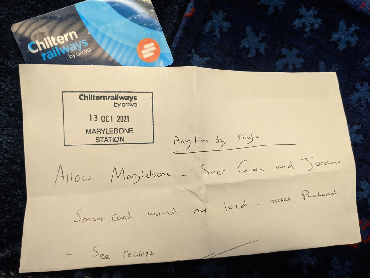 Matt Lamprell (@mattlamprell) on Twitter photo Tech fail of the day goes to <a href="/chilternrailway/">Chiltern Railways</a> - tried to buy a ticket on a smart card this morning but ended up with something not quite so smart. To be fair, it normally works so just putting it down to an off day... Tech fail of the day goes to <a href="/chilternrailway/">Chiltern Railways</a> - tried to buy a ticket on a smart card this morning but ended up with something not quite so smart. To be fair, it normally works so just putting it down to an off day...