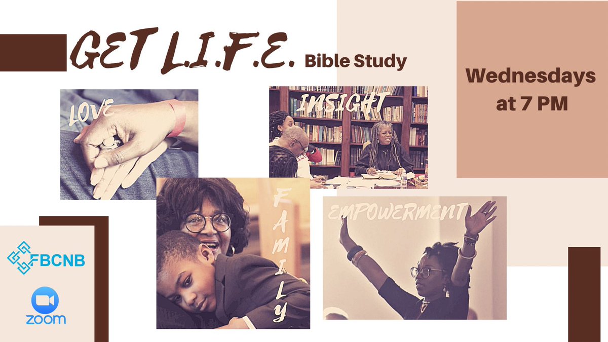 FBCNB4000's tweet photo. Join us tonight at 7 PM for the new GetLIFE Bible study class on Zoom!
#FBCNB #GetLIFE #biblestudy https://t.co/ES4q4rDWXT