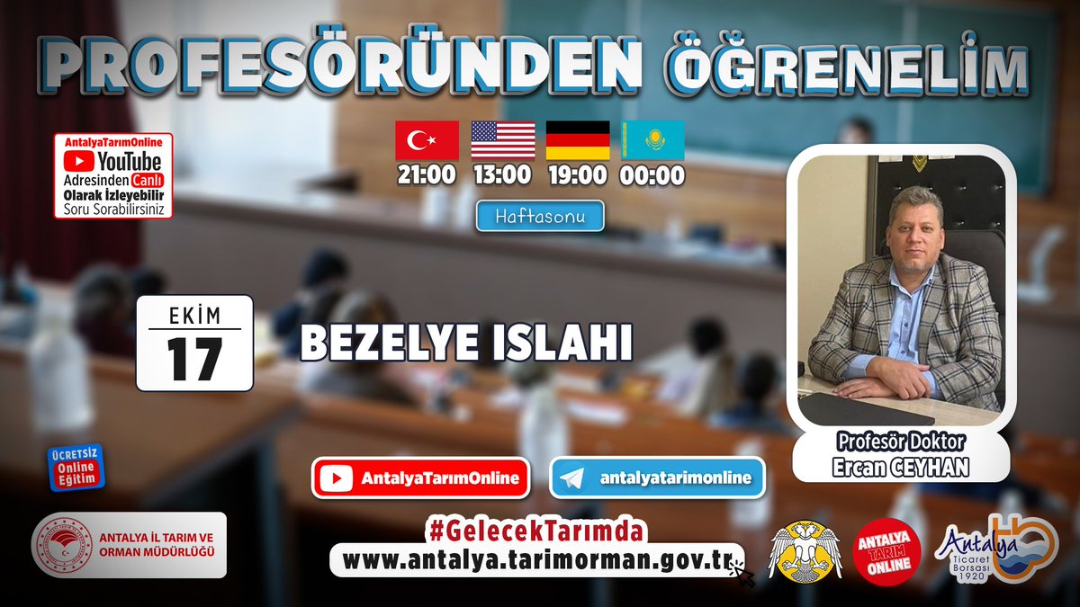 #ProfesöründenÖğrenelim-28

Konya Selçuk Üniversitesi'nden

Prof.Dr.Ercan Ceyhan ile

#Bezelye Islahı

#GelecekTarımda
#TarımAntalyada

Grup için link

chat.whatsapp.com/KjWvdLQCvf98Xd…

<a href="/selcukuniresmi/">Selçuk Üniversitesi</a> <a href="/gokhankaraca_/">Gökhan Karaca</a> <a href="/alicandir/">ALİ ÇANDIR</a> <a href="/RHisarciklioglu/">Rifat Hisarcıklıoğlu</a> <a href="/ersinyazici1/">Ersin YAZICI</a> <a href="/antalyaborsa/">Antalya Ticaret Borsası</a> <a href="/bekirpakdemirli/">Dr. Bekir Pakdemirli</a>