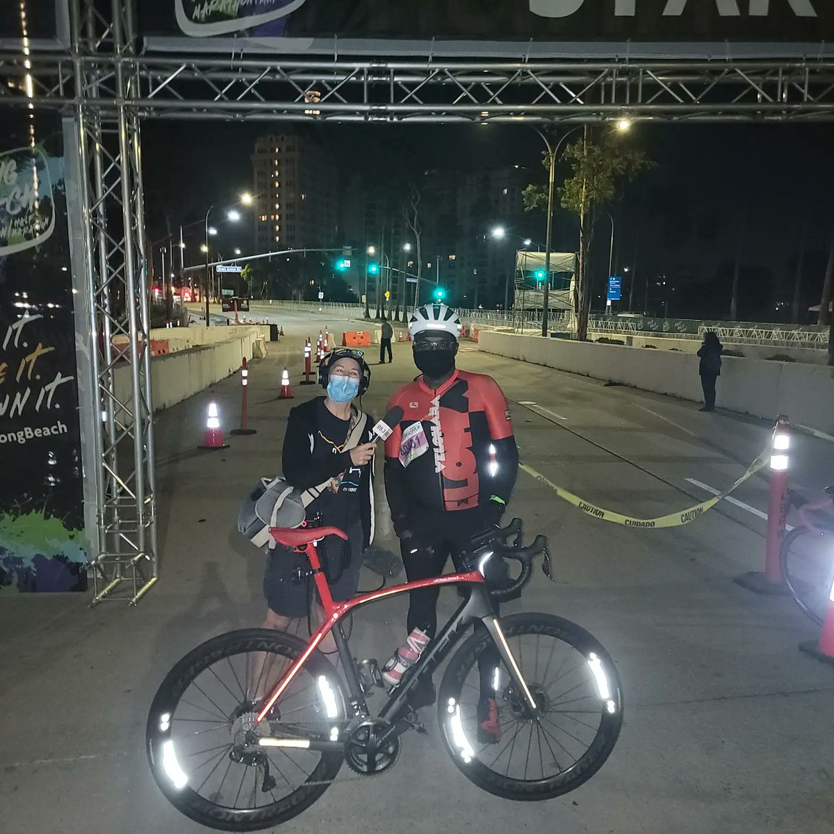 salsalawyer's tweet image. Me at the @runlongbeach marathon bike Tour being interviewed by ( I think?) @kpccsharon of @KPCC about the events, fitness events in the post COVID world! #supportpublicradio #pledgenow #donate #sustainingmember #runlongbeach