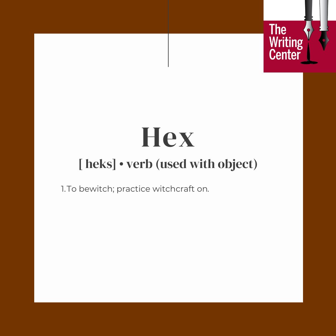 IUSWriting's tweet image. Wordy Wednesday, but make it spooky. 🍂🎃

Here is a word for all of our creative writers to use in your scary stories for spooky season! Be sure to give us your spookiest sentence using this week's word in the comments...if you dare!👻