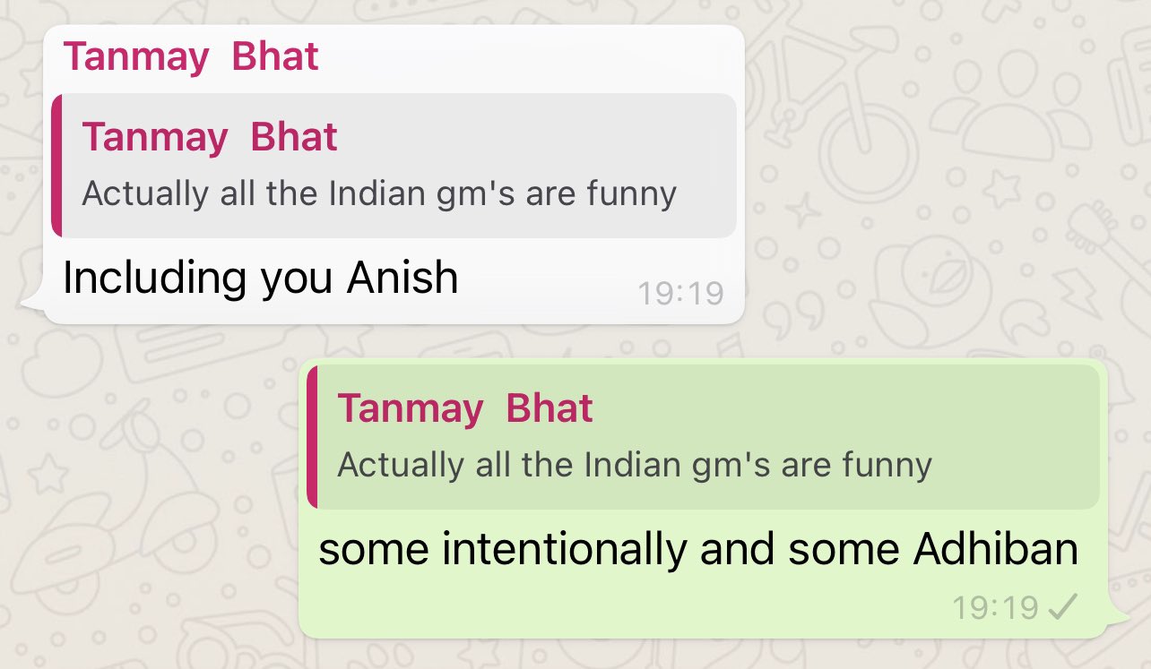 Anish Giri on X: Because apparently leaking whatsapp conversations is  ok.😅🤷🏻‍♂️ #ChessSuperLeague  / X