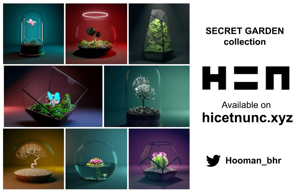 Secret garden collection available on <a href="/hicetnunc2000/">hicetnunc2000</a> 
👉hicetnunc.xyz/hooman_bhr
.
.
#hicetnunc #HEN #tezosart #NFTs