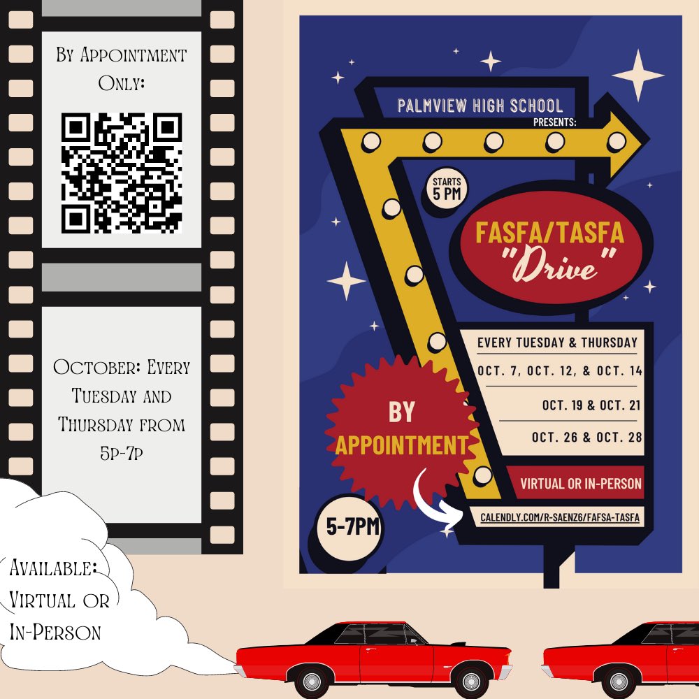 GoCenterPHS's tweet image. Our FAFSA/TASFA availability for October 2021. Schedule your appointment or stop by during our regular 8a-5p hours. Don’t forget to bring the required documents!