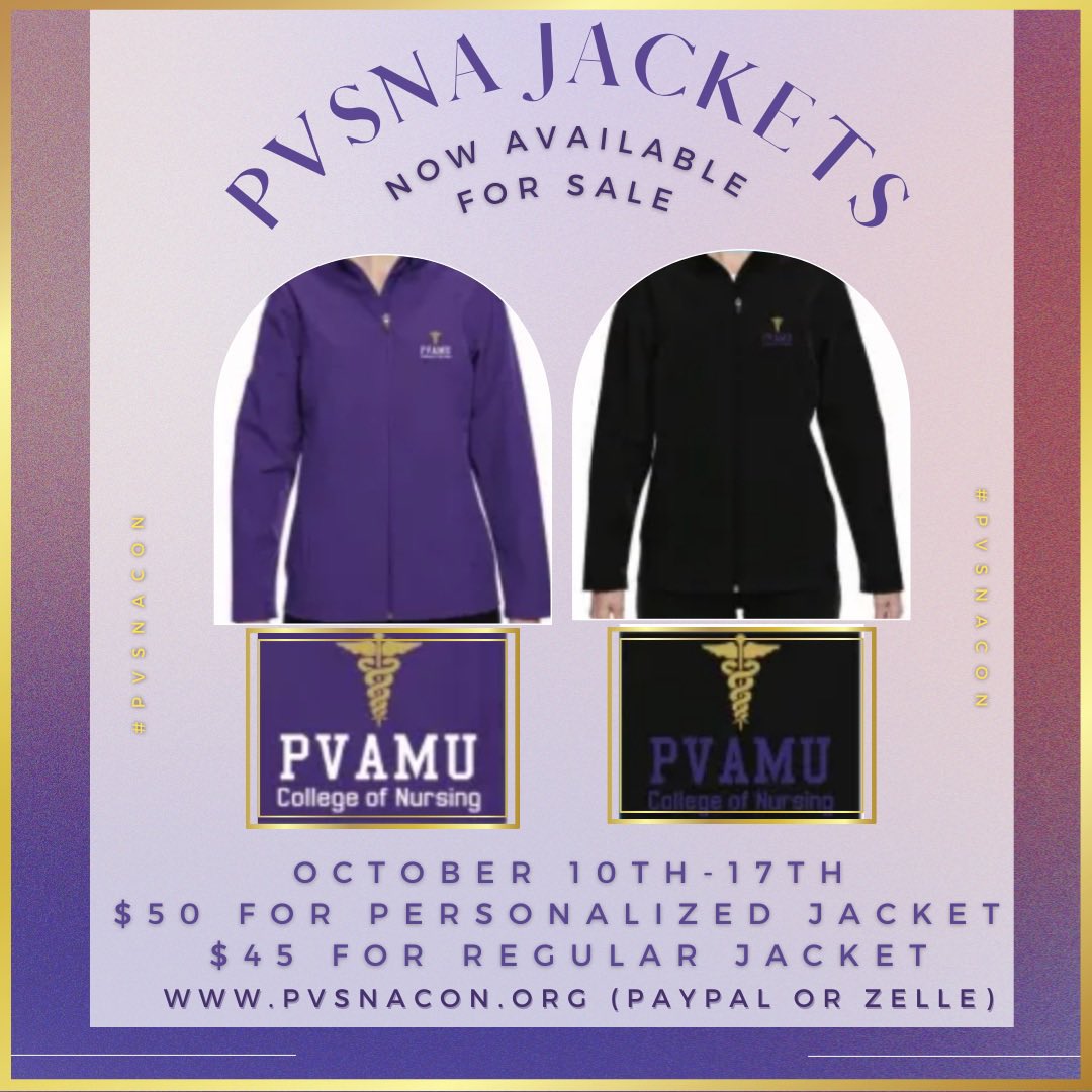 _shawtybynature's tweet photo. THE PVSNA JACKET SALE IS HERE🤩 Order online at https://t.co/8XLzVVP2im
Jackets are $45 and $50 for personalization! Fill out the Google doc order form https://t.co/7QPoAyBuhf… 
Sale starts October 10th and sale ends on October 17th!!! https://t.co/JRHLaKuXTL