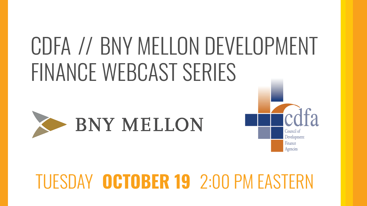 Join us next week to explore Local Economy Preservation Funds in our the next installment of the CDFA // BNY Mellon Development Finance Webcast Series. Register at cdfa.net/cdfa/webcasts.…