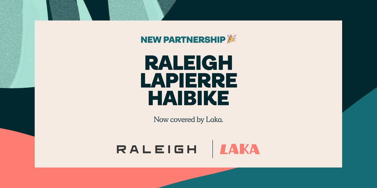 LakaHQ's tweet photo. Commuter ✅
E-bike ✅
All Raleigh bikes ✅

We're proud to now be providing transparent &amp; hassle-free cover for all Raleigh, Lapierre, &amp; Haibike bicycles. Welcome to the pack 🙌 https://t.co/l2DXbuXC2q