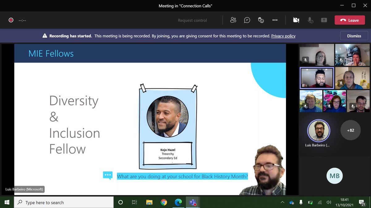 MrBannister1's tweet photo. Yet another informative and insightful monthly MIEE Connection Call, highlighting the community and the great MIE Trainers and Fellows. Finally great updates shared regarding Whiteboard.👍😊 #TeamMIEEWales #MIEExpert @MSEducationUK https://t.co/WslJs5bV11