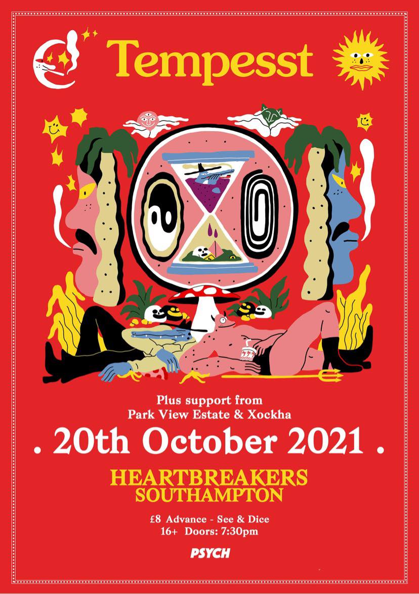 Bloody delighted to be playing with <a href="/TempesstBand/">Tempesst</a> for <a href="/PsychLtd/">PsychLtd</a> on the 20th Oct at Heartbreakers (<a href="/heartbsoton/">HEARTBREAKERS</a>), Southampton. 

Tickets: fb.me/e/1oh0nYKO6 xx