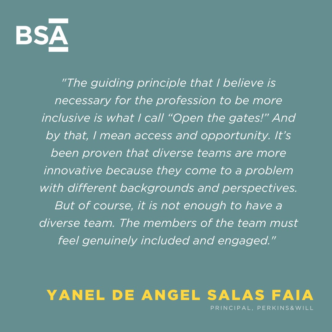 Boston Society for Architecture (@bsaaia) on Twitter photo In celebration of #HispanicHeritageMonth, the BSA conducted Profiles on Hispanic and Latinx architects in the profession. First up in our docket is Yanel de Angel Salas FAIA, Principal at <a href="/perkinswill_BOS/">Perkins&Will Boston</a>.
Read the full interview on our website!
architects.org/news/yanel-de-… In celebration of #HispanicHeritageMonth, the BSA conducted Profiles on Hispanic and Latinx architects in the profession. First up in our docket is Yanel de Angel Salas FAIA, Principal at <a href="/perkinswill_BOS/">Perkins&Will Boston</a>.
Read the full interview on our website!
architects.org/news/yanel-de-…