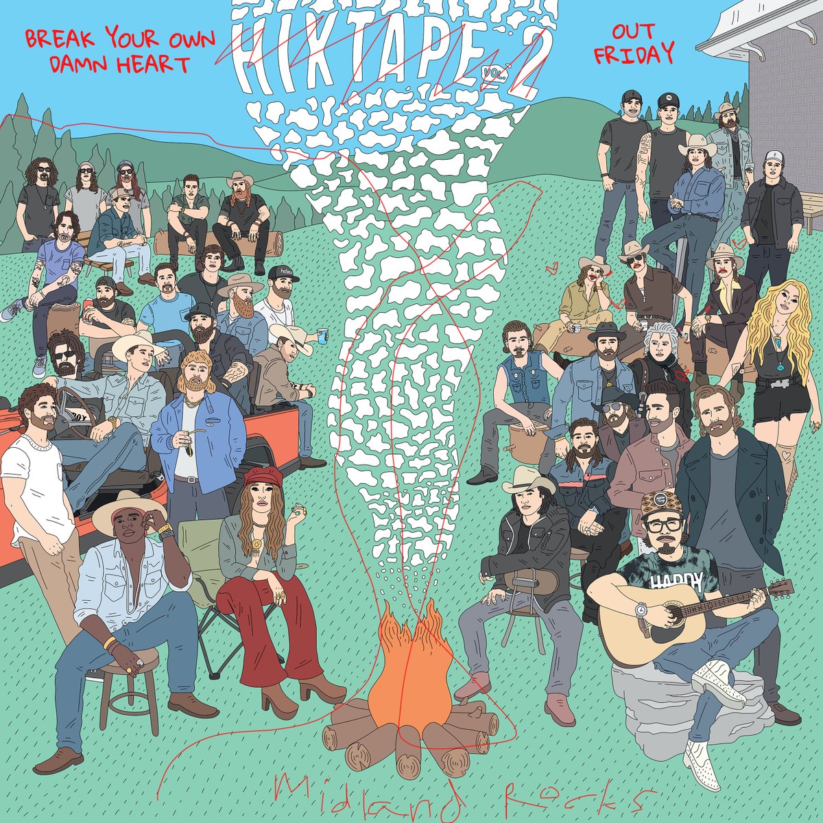 hixtape's tweet photo. Well, the cat is out of the bag. Here are the tracks, dates and artists on each song. We aren’t sure how this got leaked exactly… but we have some suspects. 🖍 https://t.co/TyWVCCk2dm