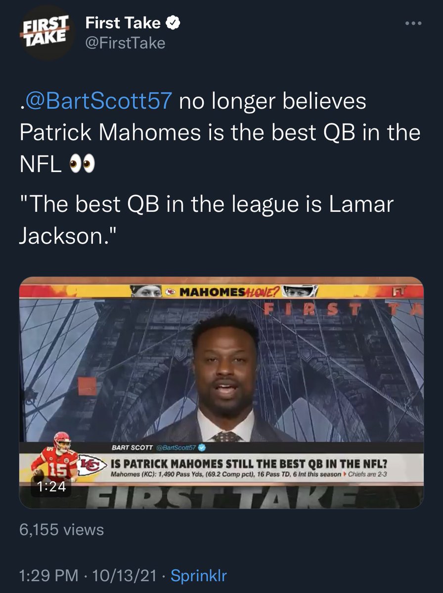 HoodieRamey's tweet photo. Nah keep that same energy about Lamar @BartScott57 https://t.co/UGoXk8lMll