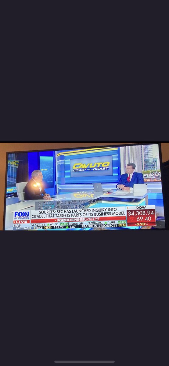 iAnonPatriot's tweet photo. DAMNNN KENNY… CITADEL IS BEING TALKED ABOUT ON NATIONAL TELEVISION! HAHAH 

CITADEL IS THE MOST CORRUPT AND HATED COMPANY ON THE PLANET! $AMC #AMC #AMCSqueeze https://t.co/vyLsS2oPOC