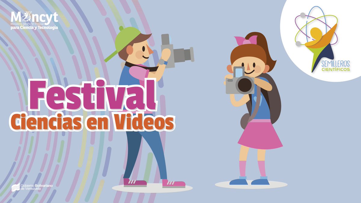 𝐏𝐚𝐫𝐭𝐢𝐜𝐢𝐩𝐚! ✍️🇻🇪 El @Mincyt_VE te invita al Festival de Ciencias en Videos ¿Te vas a anotar? infórmate de qué trata: bit.ly/3zzCjDr ¡No te quedes por fuera! #MonómerosEsDeVenezuela