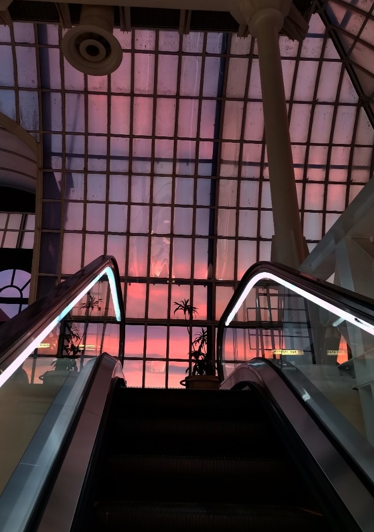 parushka_'s tweet photo. I embarrassingly ran up the escalator to catch the sunset and it was worth it 🥺😍 https://t.co/ag15jv85QF