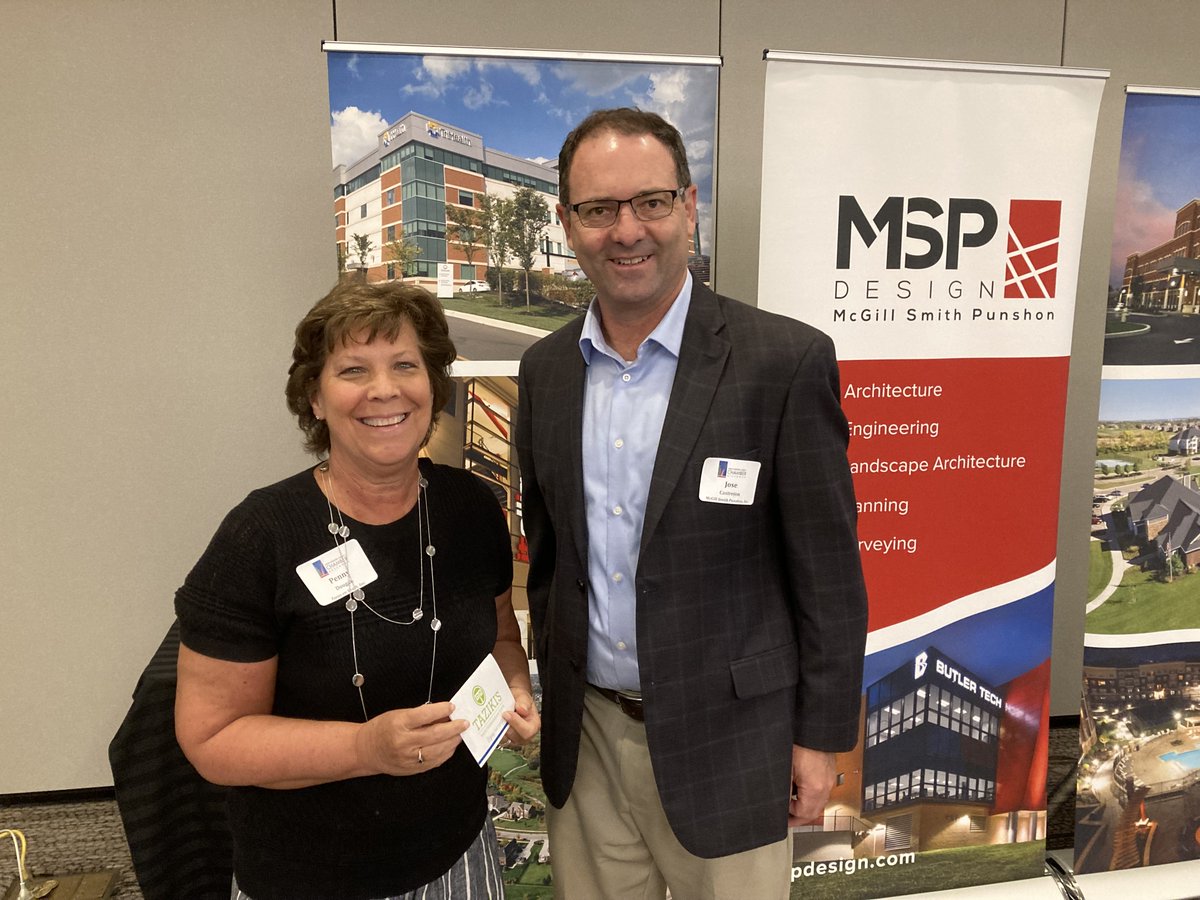 MSPdesign's tweet photo. MSP was proud to be one of the sponsors for yesterday's West Chester Liberty Chamber Alliance Monthly Luncheon. Congratulations to Penny Dougan who won the Taziki's gift card presented by Jose Castrejon. https://t.co/baC5nQtKW5