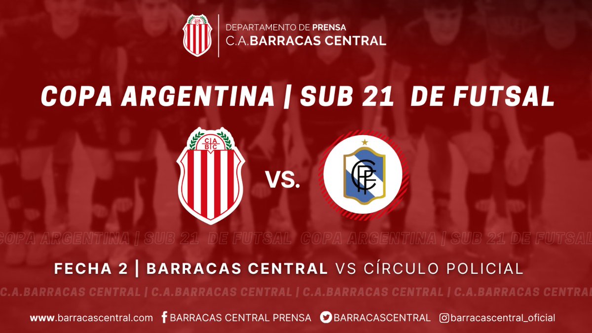 FUTSAL-
Noche de Copa Argentina Sub 21. El Guapo enfrenta a Círculo Policial en Villa Modelo

#BarracasCentral #CírculoPolicial #CopaArgentina #Futsal #AFA
