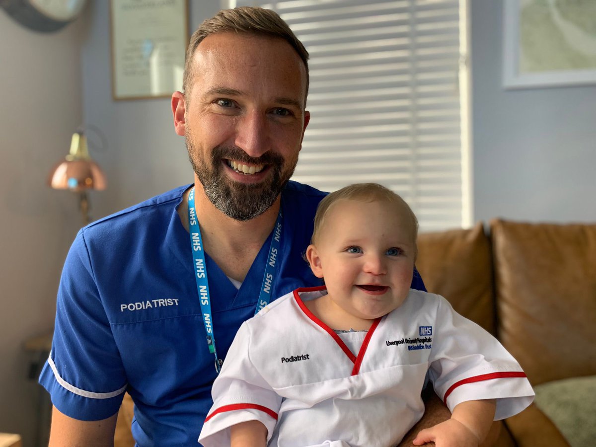 LUHFTAHPs's tweet photo. Think we can squeeze another #MiniAHP in today! Here’s Ryan, Podiatrist and Therapy Manager @LivHospitals with his #Mini #Podiatrist! #AHPsDay #FutureAHPs #TeamLUHFT @WeAHPs https://t.co/PhvafF0phG