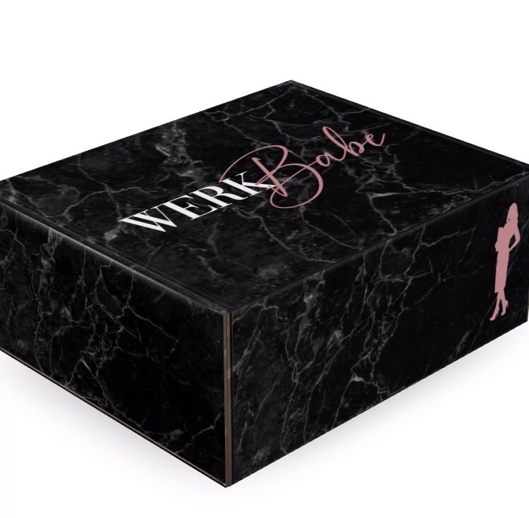 Werkbabe's tweet photo. Sneak peek of the Werk Babe Box design. I’m so excited! #professionalwomen #work #subscriptionbox #hustle #corporate https://t.co/Iuz3tYw1ku