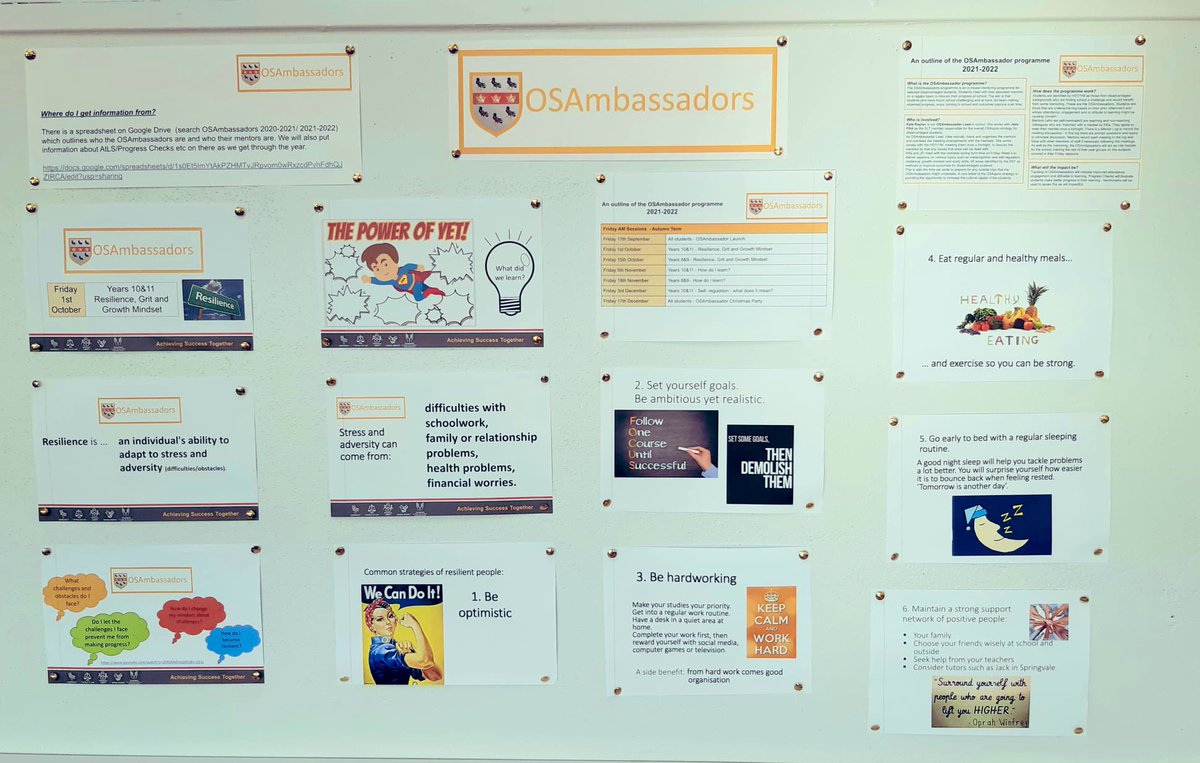 Check out our new information board in the staff room at <a href="/OnslowStAudreys/">Onslow St. Audrey's</a> - information for colleagues about this years <a href="/OsAmbassadors/">OSAmbassadors</a> programme #OSAspire