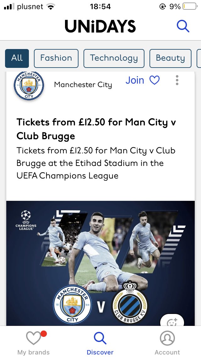 mishcagandhi's tweet photo. Dead that City have to shift tickets through UniDays🤣😬 https://t.co/4WPtEBHzjC