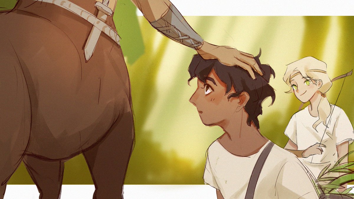 'Chironides'
I'm sitting here and thinking about maybe Patroclus actually considered Chiron as a father figure to him🥺
#tsoa #patrochilles #thesongofachilles