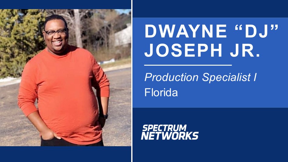 Today we’re saying a big #SpectrumNetworks welcome to @DwayneAJr ! We’re so excited Dwayne has joined us as <a href="/BN9/">Spectrum Bay News 9</a> 's newest Production Specialist. Welcome to the #SpectrumCommunity!