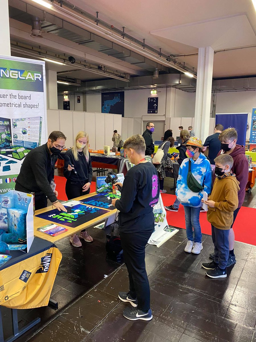 v_cubes's tweet photo. First press live coverage for Tranglar by Game4LifeBG!

#essenspiel2021 #boardgames #dicetower #SPIEL2021  #Spiele #bggplay #familygames #tabletopgaming #boardgamereviews https://t.co/hi08QVnC7F