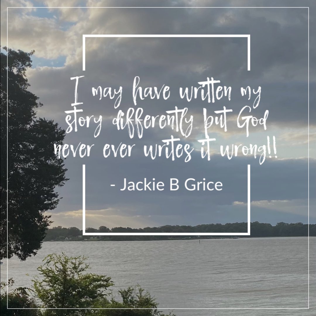 JackieBGrice's tweet photo. Sometimes we live with regrets...but trust that God is working it all together for your good!❤️❤️#LaunchDeeper https://t.co/JAwSvLTrAB