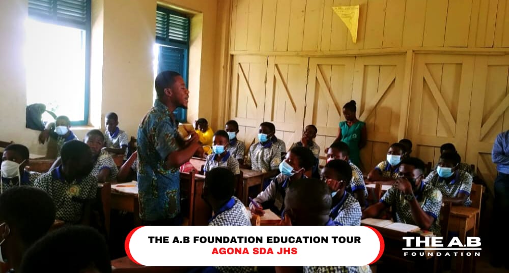 theab_6's tweet photo. *THE AB FOUNDATION EDUCATION TOUR DEBUT*

YESTERDAY, TUESDAY 12TH OCTOBER 2021,I VISITED AGONA SDA JHS AND AGONA METHODIST JHS AS PART OF THE AB FOUNDATION'S "EDUCATION TOUR" INITIATIVE.

#ABFoundation https://t.co/tqItIOuMlp