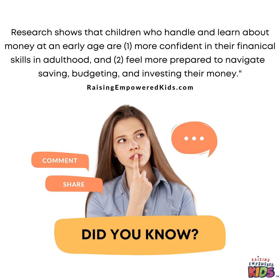 kidpreneurs's tweet image. Teach your kids 𝐟𝐢𝐧𝐚𝐧𝐜𝐢𝐚𝐥 𝐥𝐢𝐭𝐞𝐫𝐚𝐜𝐲 skills early so they can feel the benefits into adulthood!👏🏼✅⁣
⁣RaisingEmpoweredKids.com⁣⁣⁣⁣

#Kidpreneurs #financialliteracyforkids #growthmindsetforkids