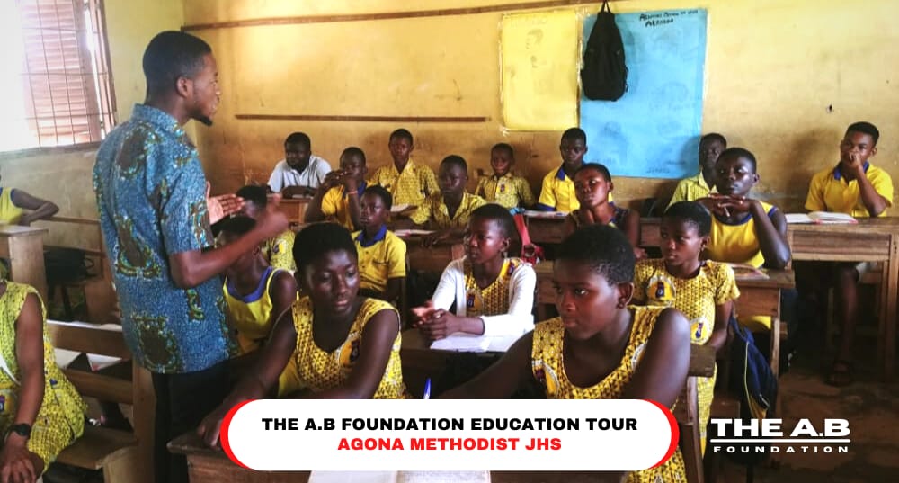 theab_6's tweet photo. *THE AB FOUNDATION EDUCATION TOUR DEBUT*

YESTERDAY, TUESDAY 12TH OCTOBER 2021,I VISITED AGONA SDA JHS AND AGONA METHODIST JHS AS PART OF THE AB FOUNDATION'S "EDUCATION TOUR" INITIATIVE.

#ABFoundation https://t.co/tqItIOuMlp
