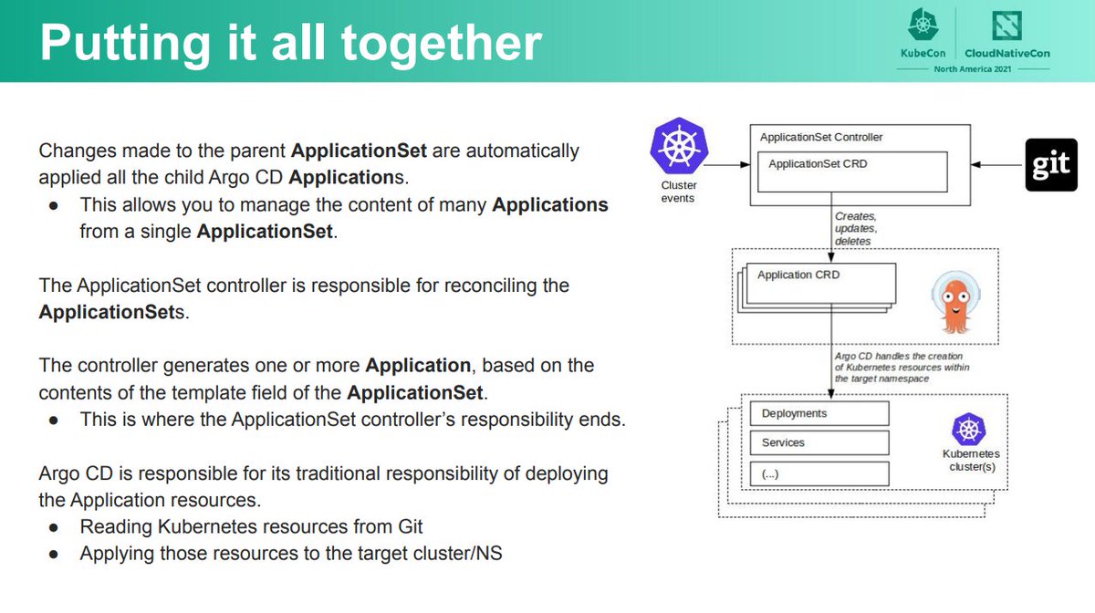 Nico Meisenzahl ☁️☕️ (@nmeisenzahl) on Twitter photo "Manage More Clusters with Less Hassle, with #ArgoCD Application Sets" by <a href="/JonathanGWest/">Jonathan West</a> and <a href="/kshamajain99/">Kshama Jain</a>
#KubeCon #CloudNativeCon <a href="/argoproj/">argoproj</a> "Manage More Clusters with Less Hassle, with #ArgoCD Application Sets" by <a href="/JonathanGWest/">Jonathan West</a> and <a href="/kshamajain99/">Kshama Jain</a>
#KubeCon #CloudNativeCon <a href="/argoproj/">argoproj</a>