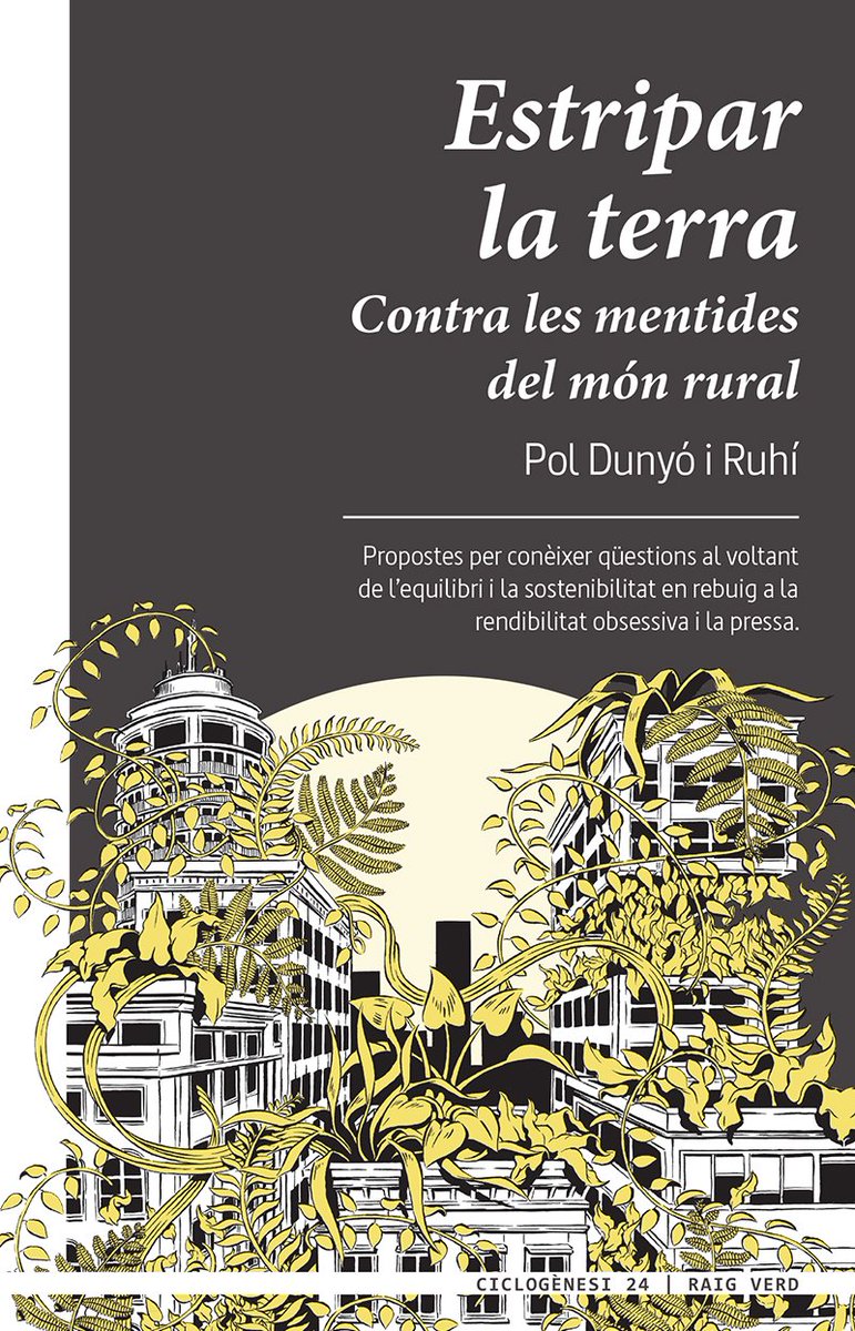 Amb molta il·lusió comunico que ja és a la venda el meu primer llibre, "Estripar la terra", un recull d'impressions i propostes per conèixer i entendre qüestions al voltant de la diversitat, l’equilibri i la sostenibilitat en rebuig a la sobreexplotació, la pressa i la violència.