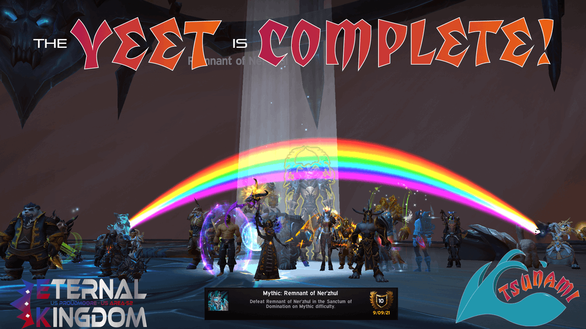 EK_Raiding's tweet photo. A picture is worth a thousand words... Photo submitted by Ironstones!
#WorldOfWarcraft #WoW #eternal_kingdom #raid #raidteam #warcraft #raiding #sanctumofdomination #raidkill https://t.co/E5viGVG4IT