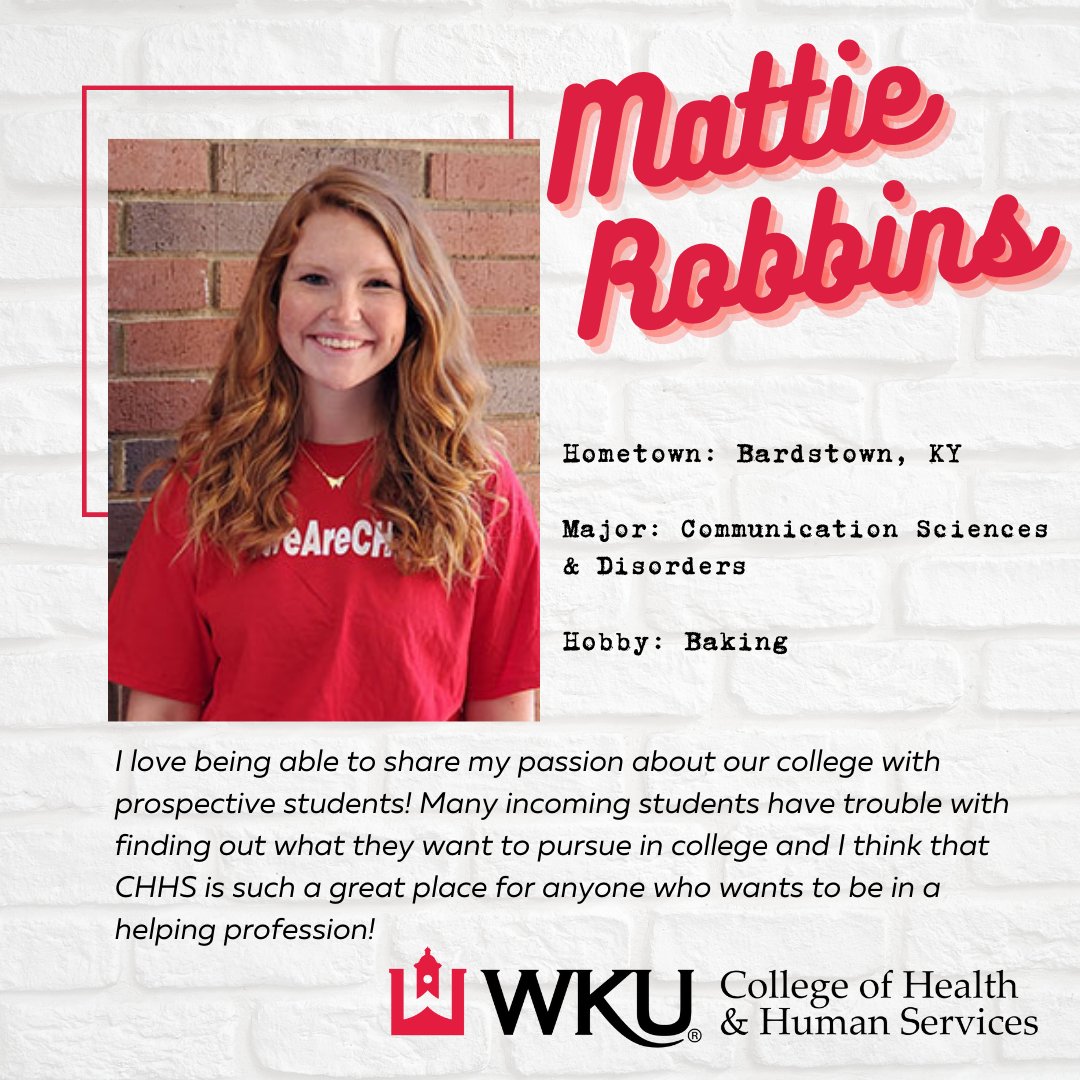 Get to know our CHHS Ambassadors! #weareCHHS