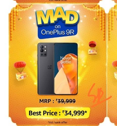 mysterioussu's tweet image. ONEPLUS 9R 5G 
#AmazonMADDealsOnMobiles 
#MADonMobiles 
@91mobiles

@amazonIN