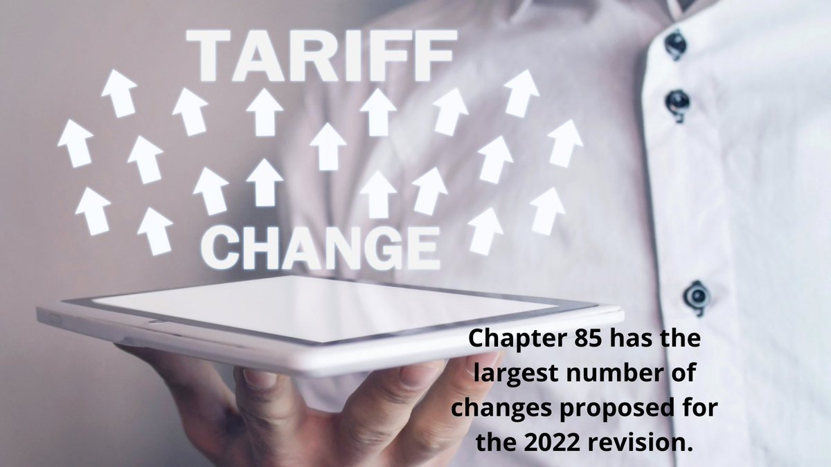 thequinnofcats's tweet photo. #DYK the USITC publishes & maintains the #HTSUS but ultimately, it is up to the #President to issue a proclamation implementing the changes recommended? Chapter 85 has the largest number of changes proposed for the 2022 revision.
#NAFTZWebinar #Tariff #Importers #FTZ https://t.co/gMTp5gYQ2N