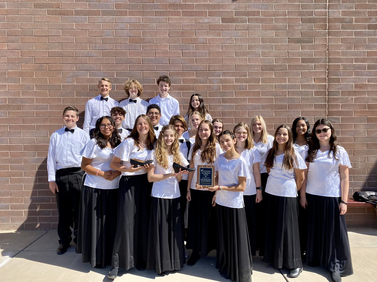 Congratulations to Concert Orchestra who received the highest rating of Superior with Distinction at the Fall ABODA Festival this morning!
