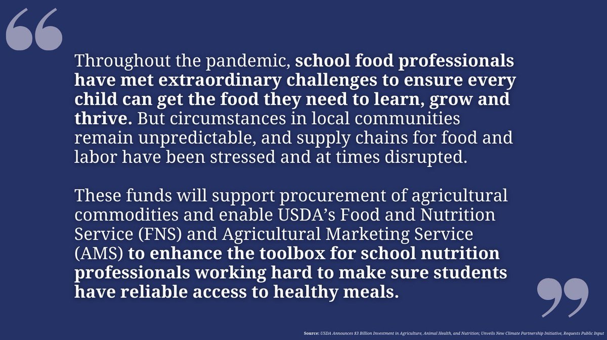 EndHungerCT's tweet photo. Continuing #NationalSchoolLunchWeek w/ a highlight on school meal investments! DYK the USDA recently announced a $3B investment that includes school nutrition?🍎 Read more: https://t.co/2u8DgBCLLI
#endhungerct #foodforall #hungerfreect #nokidhungry #NSLW21 #HealthyMeals4All https://t.co/p8v6PXw26s